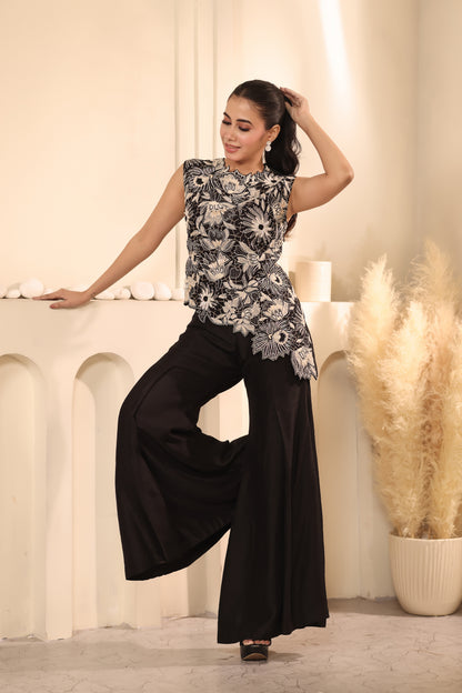 Black Indo-Western Two-Piece Set